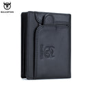 BULLCAPTAIN New Men's Business Wallet Features RFID  Blocking Card Holder Brand Design Wallet's China Genuine Leather Purse Men