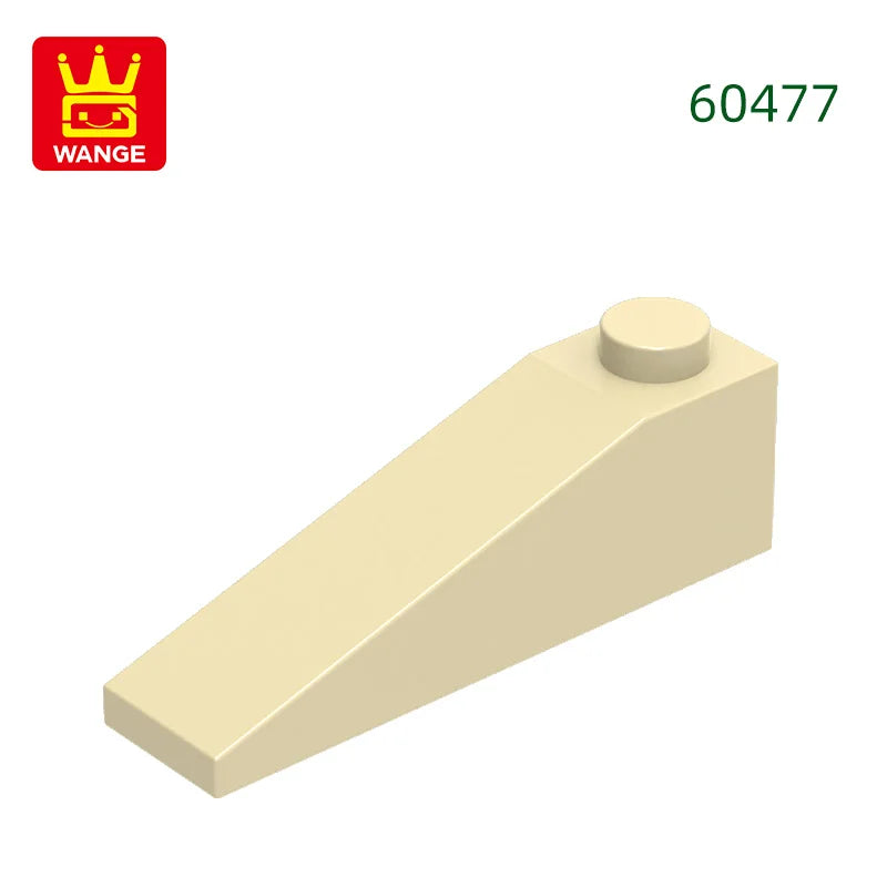 Wange 92Pcs/lot Slope 18°4x1 Roof Block Moc Color Accessories Compatible with 60477 Brick DIY Children's Toy Assembly Parts