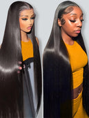 200 Density 13x6 Bone Straight HD Lace Front Wig 16-36 Inch 13x4 Lace Frontal Human Hair Wigs For Women Brazilian Hair Wigs