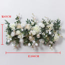 1M Artificial Peony Rose Row Outdoor Wedding Arrangement Row Flower Background Wall Window Table Decoration Strip Flower