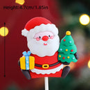 2025 Christmas Cake Decoration Lying Santa Claus Letters Merrychristmas Cake Toppers Christmas Tree Mini Santa Cupcake Toppers