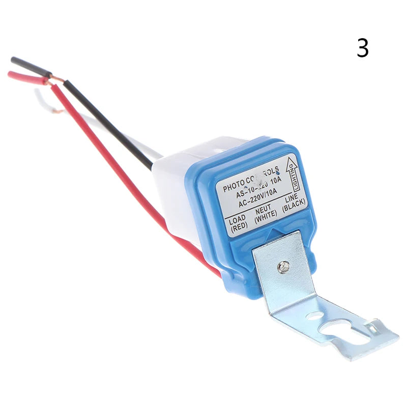 Automatic Auto On Off Photocell Street Light Switch 24V 110V 220V 50-60Hz 10A Waterproof Photo Control Sensor Switch