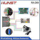 Hunst D69 CNC Router Laser Marking Machine Rotary Axis Chuck for Ring Bracelet  Jewelry Engraving Auto Lock Rotary Attachment
