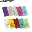 JASTER LOGO Personality Wooden Colorful Block USB Flash Drive Creative Gift U Disk Pendrive 4G 16GB 32GB 64GB Wood Memory Stick