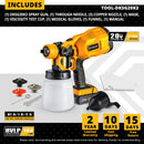 DEKO Spray Gun, 20V/220V High Power Home Electric Paint Sprayer, NO battery 3 Nozzle Easy Spraying Clean Perfect for Beginner