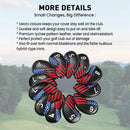 Golf Iron Head Covers Value 12 Piece Set, Synthetic Leather Deluxe Club Headcover, Universal Fit Main Iron Clubs Gift Set