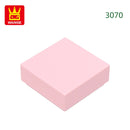 Wange 666PCS/lot 3070 1x1 Light Area Wooden Moc Loose Parts Compatible with Bricks DIY Children's Toy Assembly Gift Storage Box