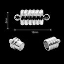 2 Sets Locking Strong Magnetic Clasps Magnet End Clasp Connectors For Jewelry Making DIY Bracelet Necklace Extender Accessories