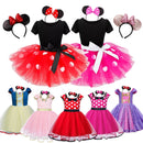 Minni Mouse Baby Girls Dress Fancy Birthday Party Cosplay Costume Polka Dot Cute Carnival Party Easter Costume for 1-5 Years