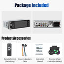 ESSGOO Single 1 DIN Car Stereo Wireless Apple Carplay Android Auto 5" HD ISP Touch Screen Bluetooth USB AUX-IN TF FM Mirror Link