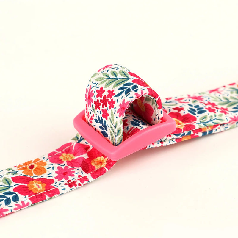 Bowknot Floral Dog Collar Nylon Flower Pet Dogs Collar Padded Puppy Collars Adjustable for Small Medium Large Dogs Pug Chihuahua