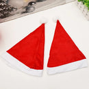 Adults Kids Christmas Hats Non-woven Fabric Santa Claus Xmas Beanies Cap Merry Christmas New Year Party Festival Decoration Gift