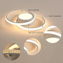 Dimmable LED Ceiling Light,Modern Ceiling Lamp with Remote Control 40W,Round Metal and Acrylic Ceiling LED Light（3000K-6500K）