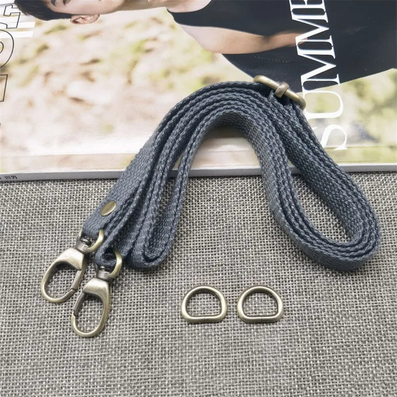 Fashion Canvas Adjustable Bag Strap Messenger Hand Belt Shoulder Handbags Bag Replacement Decorative Strap Bag Accessories