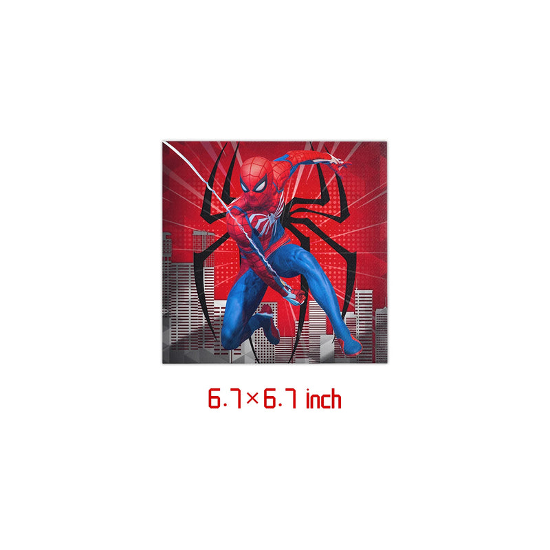 Spiderman Birthday Decorations New Spiderman Aluminum Film Balloon Disposable Tableware Party Plates Straw Supplies Baby Shower