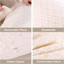 Pregnancy Pillow Maternity Pillow for Side Sleeping Soft Pregnancy Body Pillow Maternity Pillow w/ Detachable Adjustable Pillow