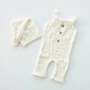 Baby Photography Knitted Clothing Cute Bear Dolls Baby Tassel Pillow Blanket Photo Props Newborn Photo Jumpsuit + Hat Costume