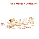 Wooden/Plastic Train Christmas Ornament Merry Christmas Decoration For Home 2024 Xmas Gifts Noel Natal Navidad New Year 2025