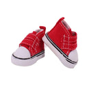 5Cm Doll Canvas Shoes Lace-up High-top Sneaker For 14inch Wellie Wisher Doll Toy 1/6 Bjd Paola 20Cm K-pop Cotton Doll Clothes