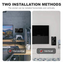 JHJCH wall crystal glass panel power socket plug has been grounded, 16a European standard power socket 86mm * 86mm