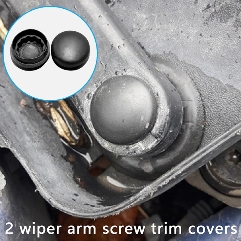 2Pcs Car Front Windshield Wiper Arm Nut Cap Bolt Cover For Volkswagen Passat B5 B6 B7 Golf MK4 MK5 MK6 MK7 Polo Jetta Tiguan New