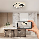 20W Square Acrylic LED Ceiling Lamp, Infinite Dimming with Remote Control LED Ceiling Light for Bedroom, Living Room, Corridor