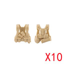 WW2 Military Building Blocks Mini Bricks Solider Figures Gifts Weapon Equipment Accessories USA Greman Vests Armor Toys For Kids