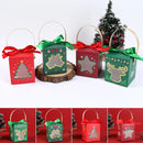4pcs Santa Snowman Christmas Candy Boxes Merry Christmas Decor For Home 2024 Xmas Gifts Box Navidad New Year Packging Bags