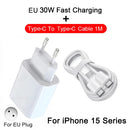 PD 30W For Apple Fast Charger For iPhone 15 11 12 13 14 Pro Max XR X XS Max 8 Plus Phone Charger Cable Fast Charging Accessories