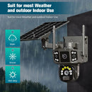 9MP 4K IP Camera Dual Lens Screen WiFi PTZ Auto Tracking Waterproof Panoramic Surveillance Camera with Voice Intercom System