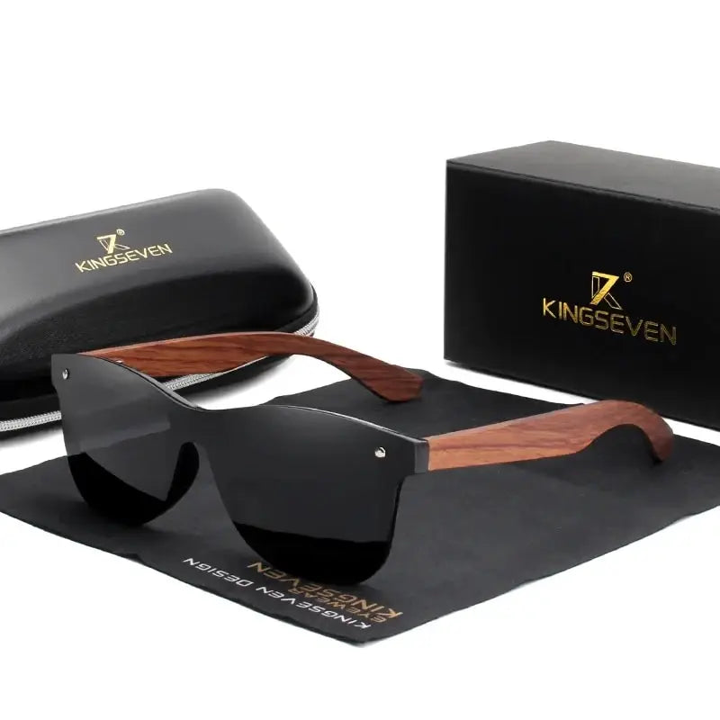 KINGSEVEN Natural Wooden Sunglasses Men Vintage Classic Polarized Fashion Women Elegant Handmade Wood SunGlasses Driving for Men