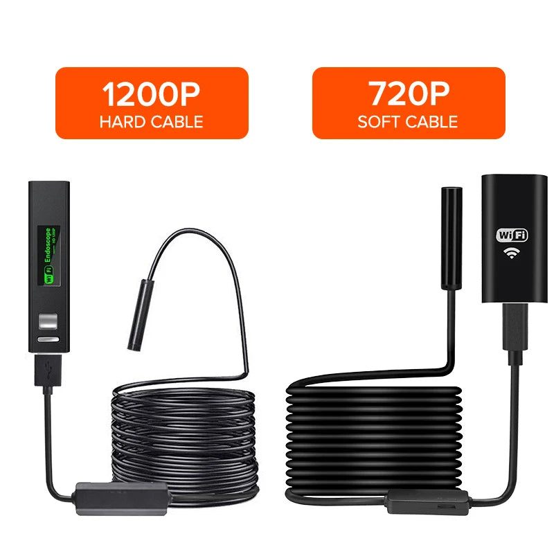 Wireless Endoscope IP67 Waterproof WiFi Borescope Inspection 2.0 MP HD Snake Camera for Android IOS With lowest price For BR