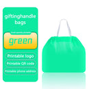 10pcs Plastic Drawstring Takeaway Bags Portable Fruit Lunch Box Gift Portable Drawstring Packaging Bags Custom Printed Logo