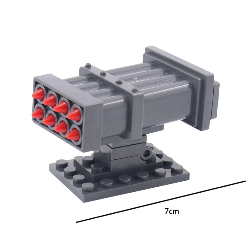 Military MOC Sentry Building Block Soldier Sandbag Fence Cannon Shell Barbed Wire Weapon Rack Training Field Watchtower Toy K018