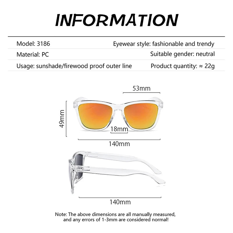 KLASSNUM 2024 Sunglasses Man Anti-uv Sun Glasses Coating Lens Driving Fishing UV 400 Protection Outdoor Sports Shades New In