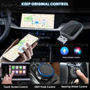 2025 NEW 2 In 1 Wireless Carplay AI Box Android Auto Plug And Play Applicable To Convert Original Car Wired Carplay To Wireless
