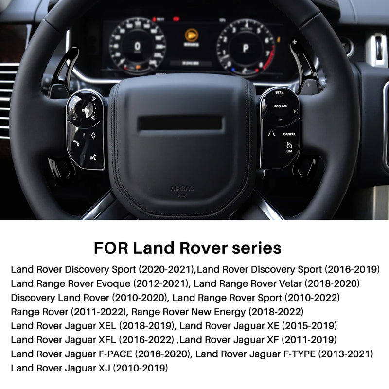 Carbon Abs Car Steering Wheel Paddle Shifter Trim Cover For Land Range Rover Evoque Discovery Sport For Jaguar XF XE Accessories