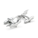Men's Bat Cuff Links Novelty Superheroes Design Silver Color Quality Copper Cufflinks Wholesale & Retail