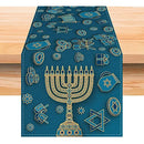 Passover Easter Table Runner Jewish Menorah Hanukkah Holiday Kitchen Coffe  Indoor Outdoor Home Party Decoration cloth