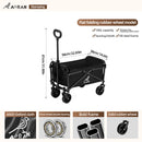 Folding Cart, Portable Shopping Cart, Camping Cart, Pull Cart, Suitable for Outdoor Garden Shopping In Multiple Terrains