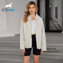 ICEbear 2024 New Style Women's Windbreaker Fashion Casual Windproof Jacket Hooded Design Women's Windbreaker Jacket GWC4736I