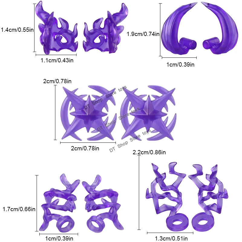 5PCS Cartoon Special Effects Pieces Arm Fist Wind Lightning Leg Flames Weapons Accessories Assemble Scene Bricks Kids for Toys