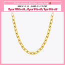 ENFASHION Punk Square Chain Necklaces For Women Gold Color Stainless Steel Goth Necklace Fashion Jewelry Christmas Collar P3159