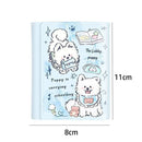 PU Leather Money Coin Purse Simple 3 Folds INS Style Credit Card Holoder Cute Kitten Dog Card Wallets for Girls Students Gift