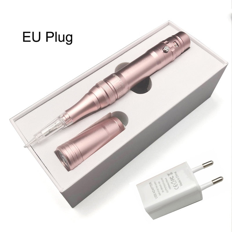 Rose Gold Professional Wireless Permanent Makeup Machine Pen Beauty Eyebrow Tattoo Machine