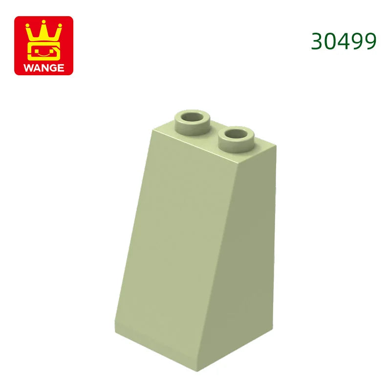 Wange 34Pcs/Lot 30499 2x2x3 Slope Building Block Moc Accessories Compatible with Brick DIY Construction Children Toys Gift Box