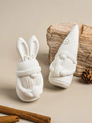 3D Beard Dwarf Easter Egg Silicone Mold Scented Candle Making Supplies Handmade Soap Plaster Ornaments Molds Home Party Decor