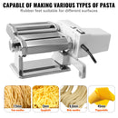 SucceBuy Electric Fresh Pasta Maker Machine Stainless Steel Noodle Rollers Cutter Slicer for Cutting Home Appliance