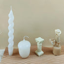 Spiral Pillar Candle Molds Easy Demoulding DIY Candle Mould Is Used To Make High Light Boutique Candle Mould for  Home Decor