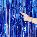 2/3M Party Background Wedding Decoration Foil Fringe Curtain Sequin Bachelorette Photo Backdrop Wall Curtain Birthday BabyShower